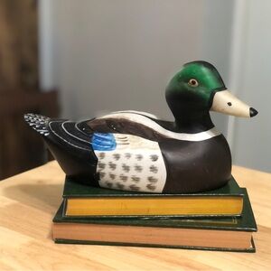 Vintage Ceramic Hand Paintedy Mallard Duck Figurine